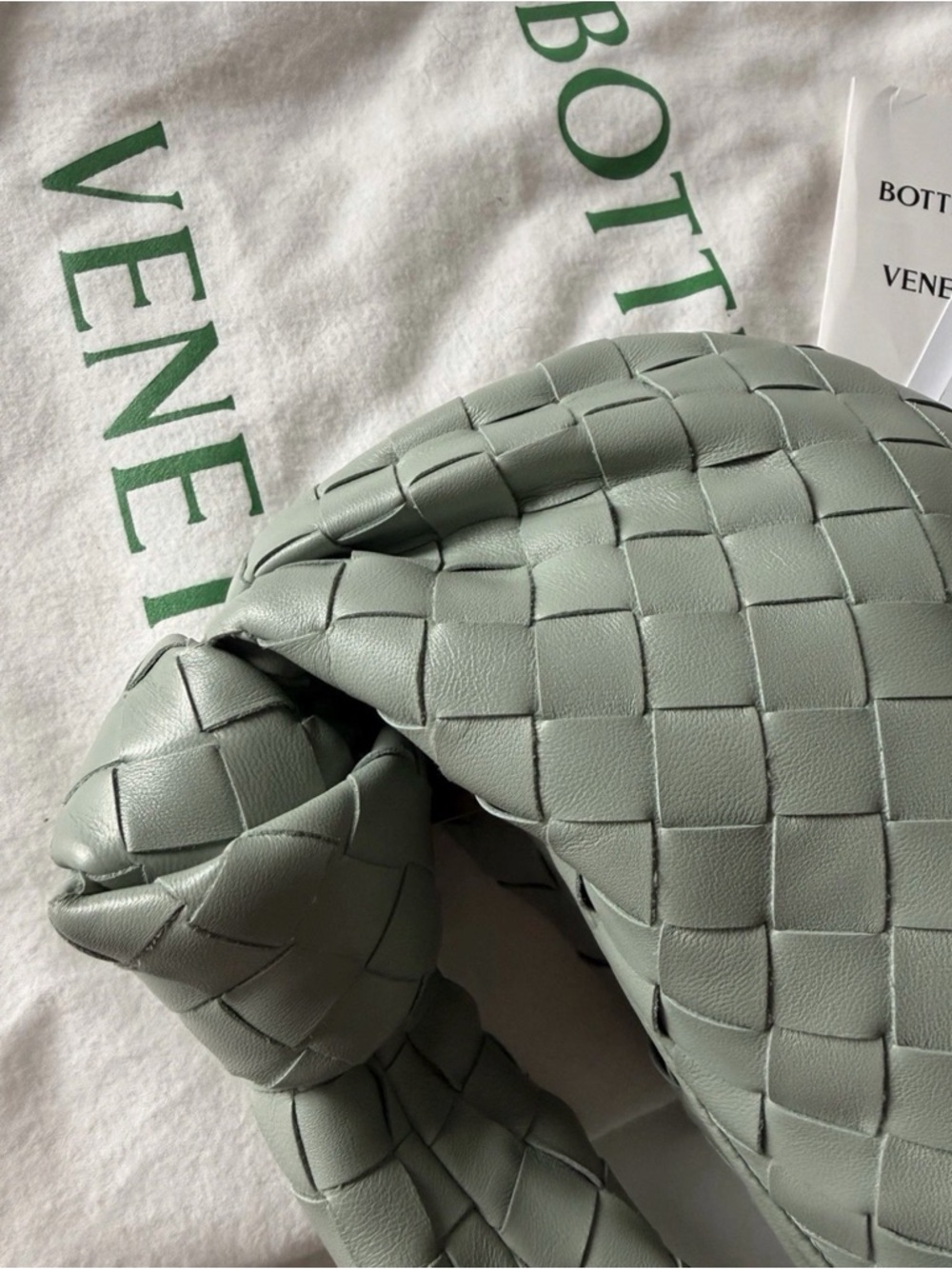 Bottega Veneta Sage Green Intrecciato Mini Jodie Shoulder Bag - Picture 5 of 14
